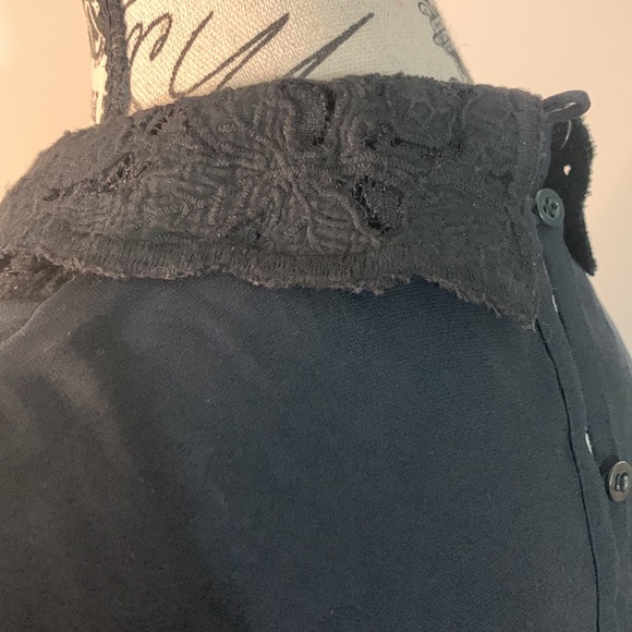 Free People Black Lacey top Size: S/P - Picture 8 of 12